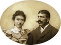 Brautpaar Johann&Maria Schnabl 1898.JPG